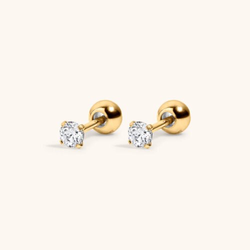 Celestial Crystal Studs in Titanium