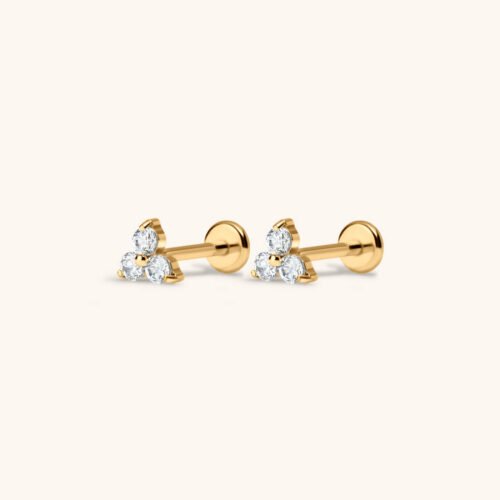 Mini Crystal Trinity Nap Earrings